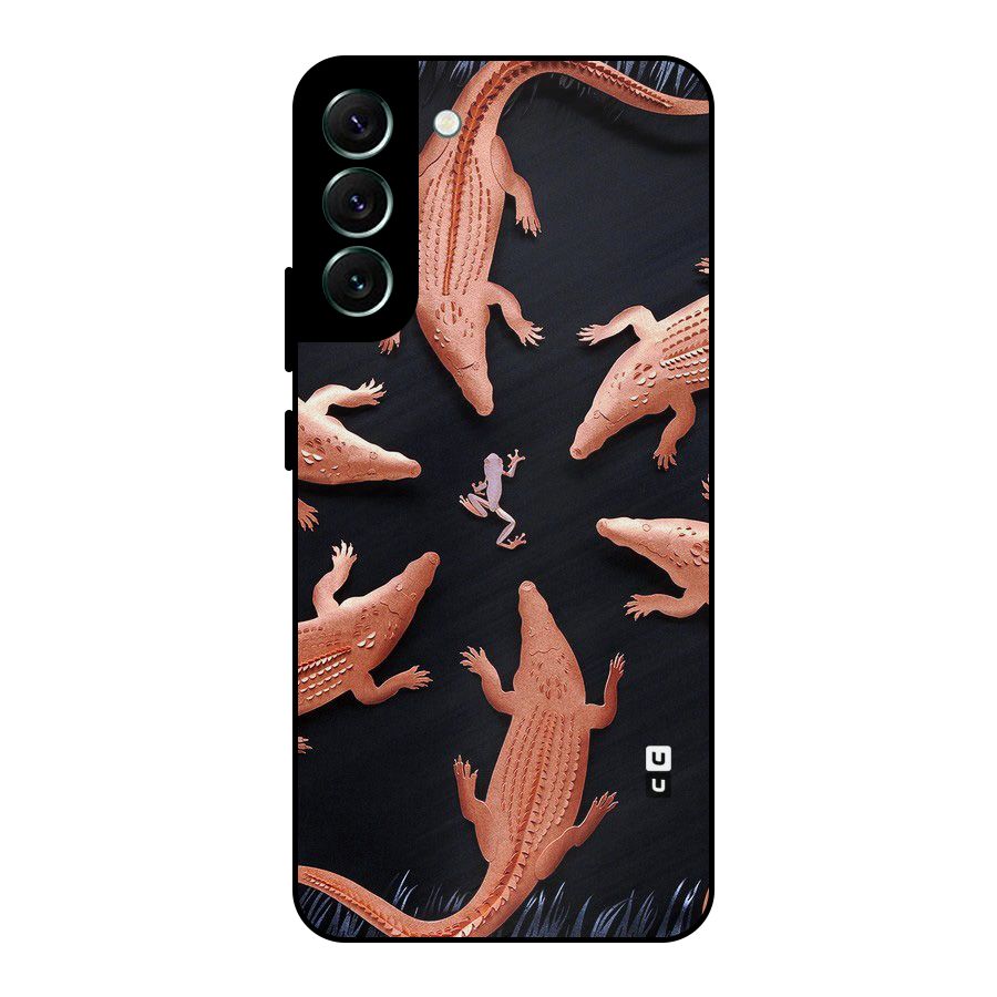 Brave Frog Metal Back Case for Galaxy S22 Plus 5G