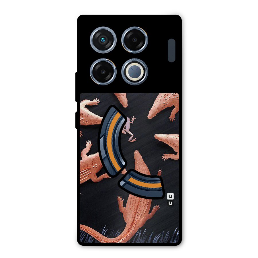 Brave Frog Metal Back Case for Infinix GT 20 Pro
