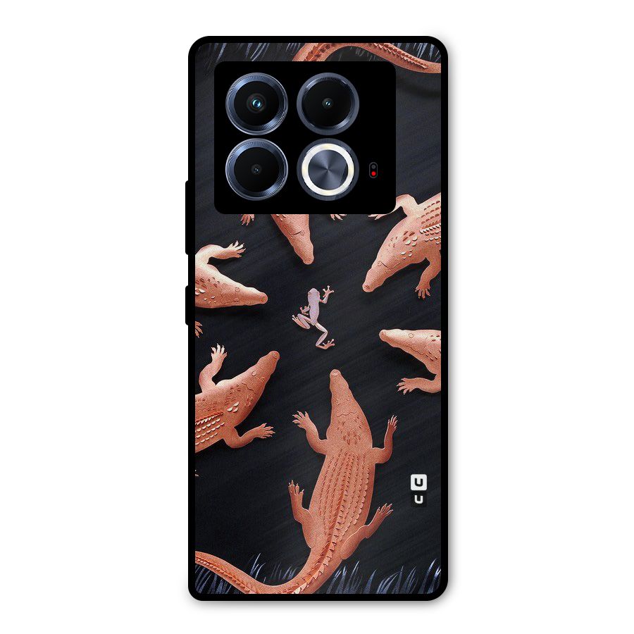 Brave Frog Metal Back Case for Infinix Note 40 5G