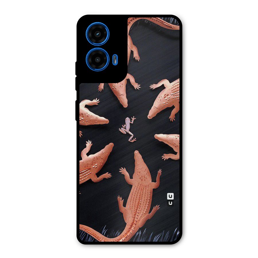 Brave Frog Metal Back Case for Moto G45