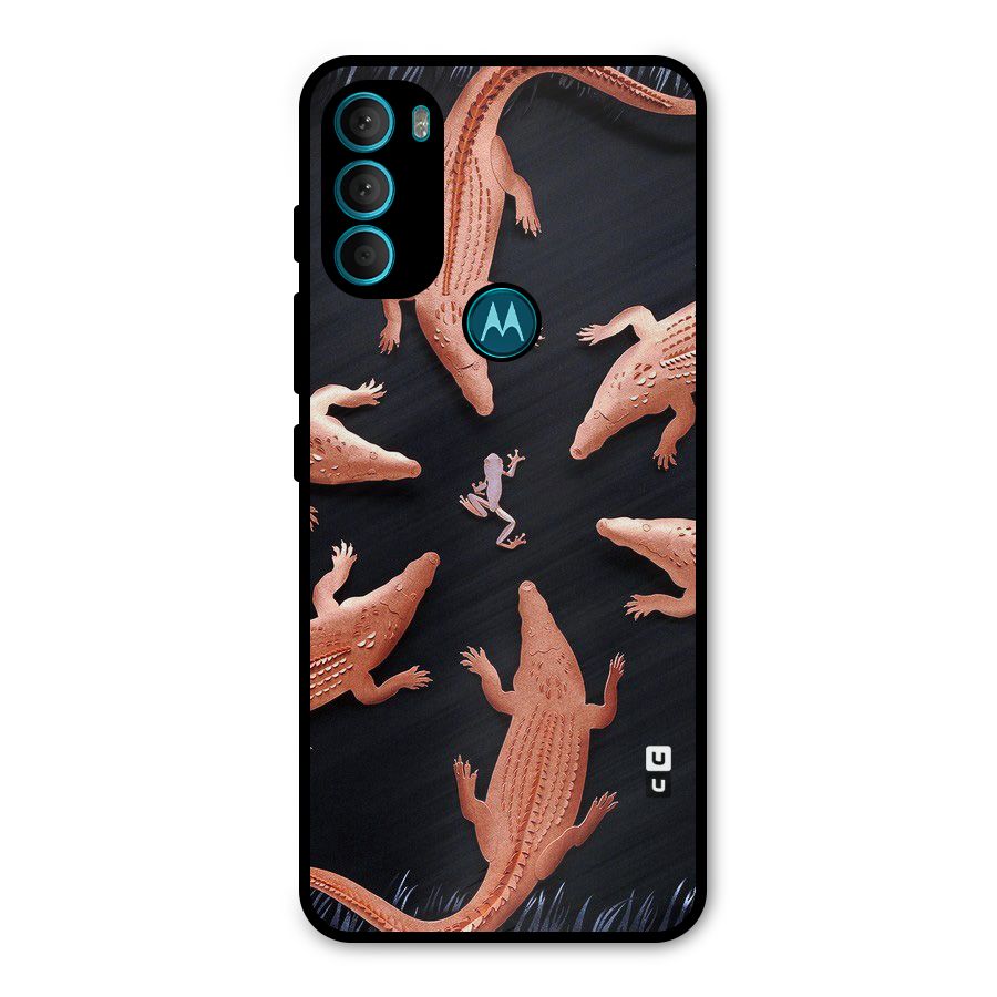 Brave Frog Metal Back Case for Moto G71 5G
