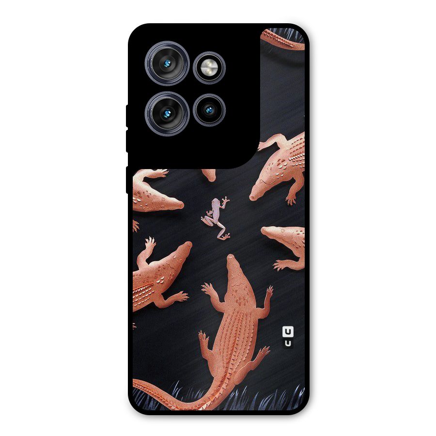 Brave Frog Metal Back Case for Motorola Edge 50 Neo
