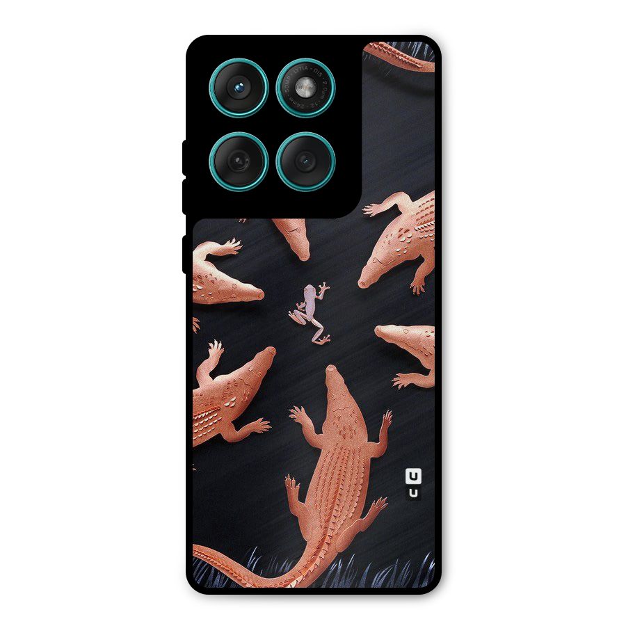 Brave Frog Metal Back Case for Motorola Edge 60