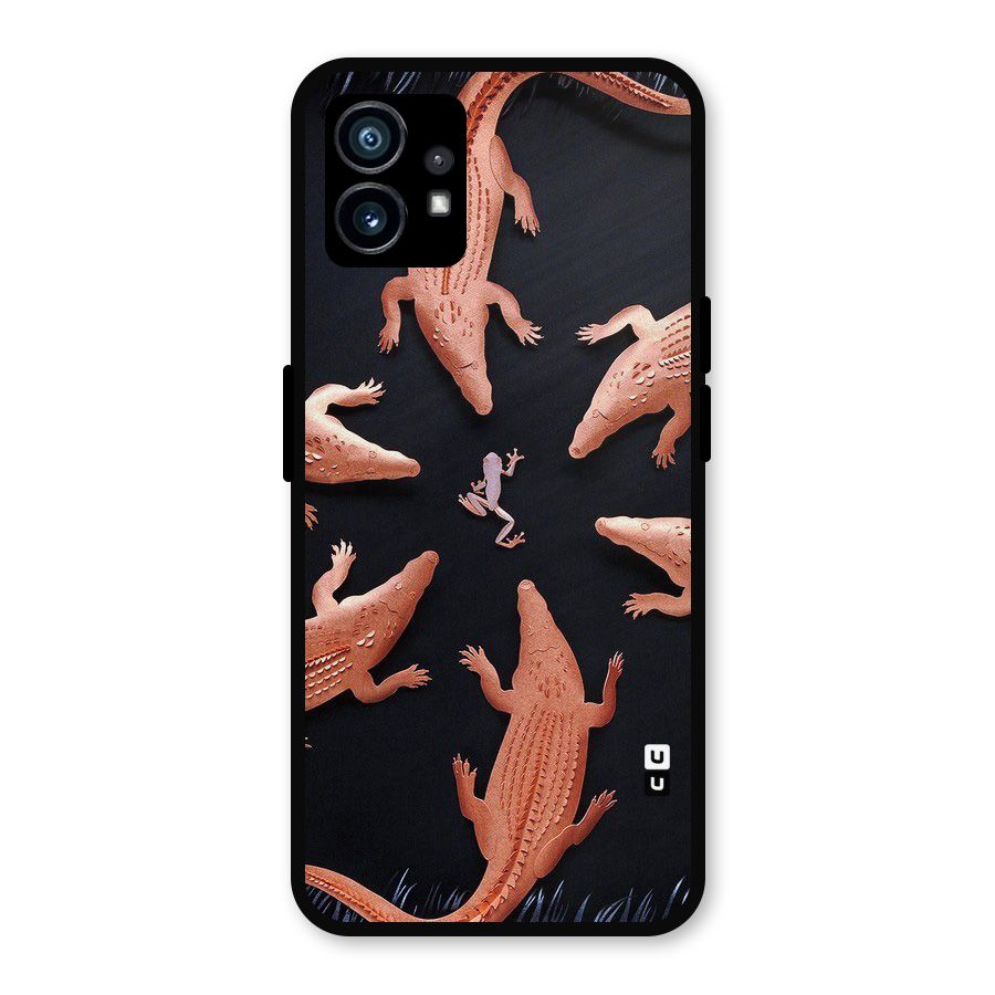 Brave Frog Metal Back Case for Nothing Phone 1