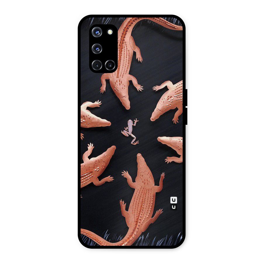 Brave Frog Metal Back Case for Oppo A52