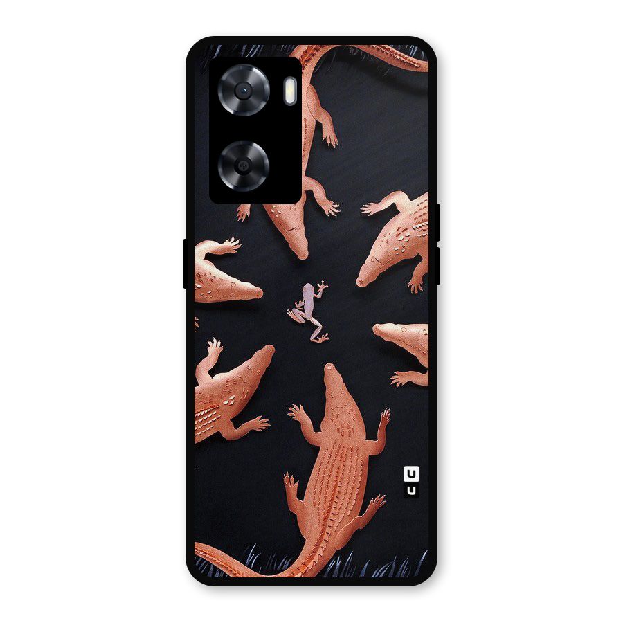 Brave Frog Metal Back Case for Oppo A77s