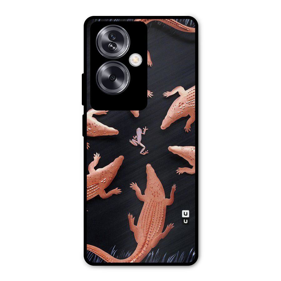 Brave Frog Metal Back Case for Oppo A79 5G