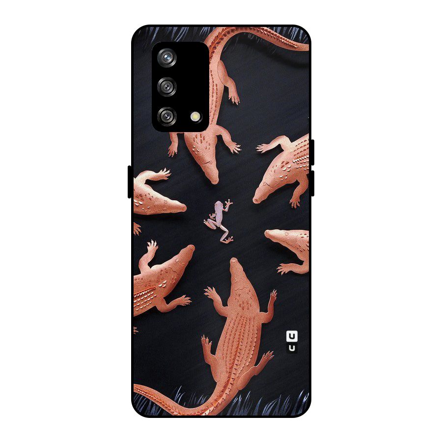 Brave Frog Metal Back Case for Oppo F19