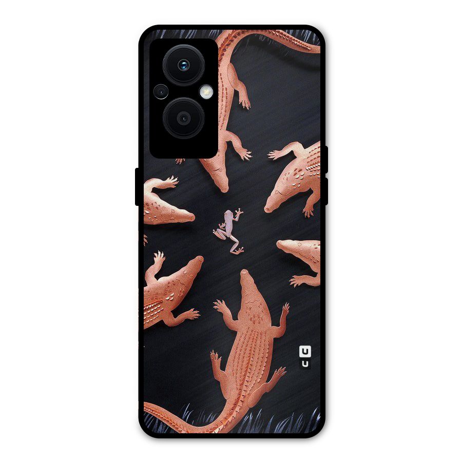 Brave Frog Metal Back Case for Oppo F21s Pro 5G