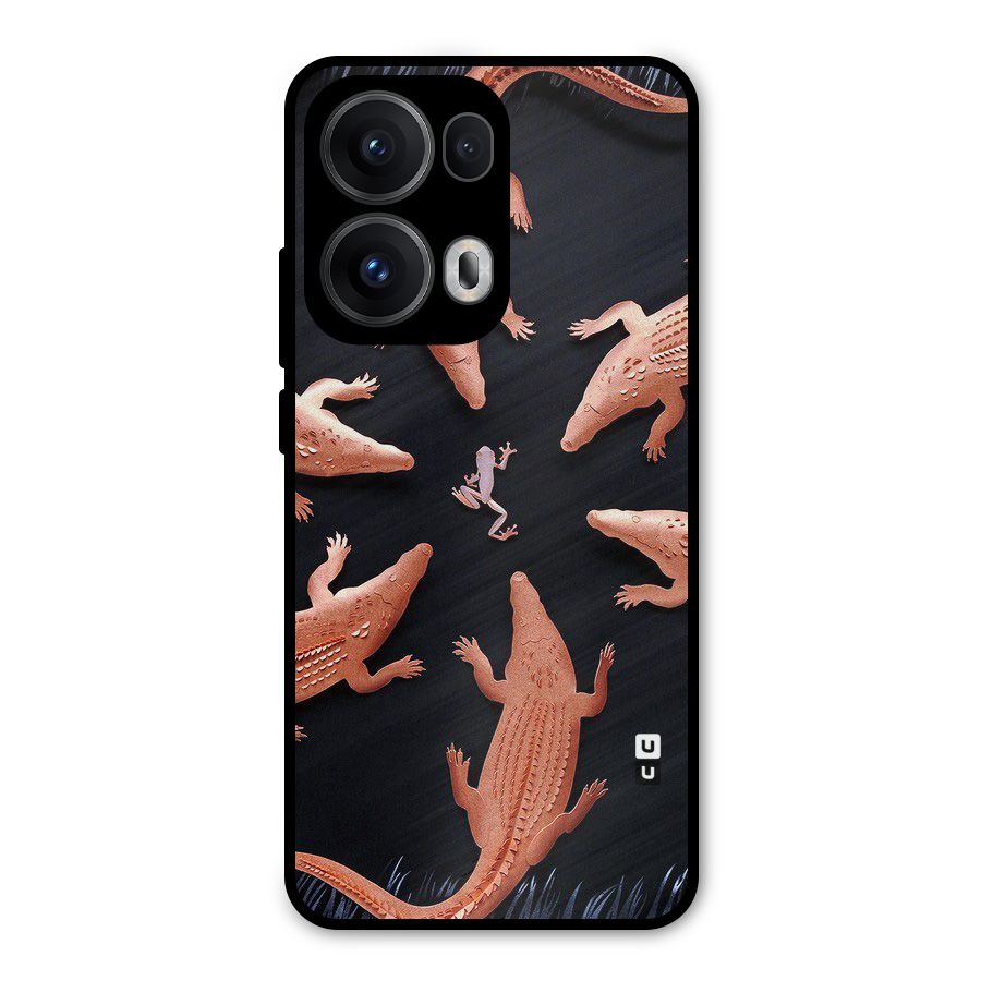 Brave Frog Metal Back Case for Oppo Reno13 Pro