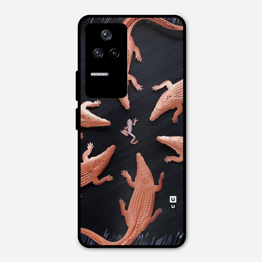 Brave Frog Metal Back Case for Poco F4 5G