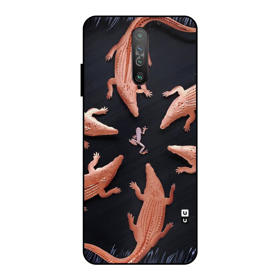Brave Frog Metal Back Case for Poco X2
