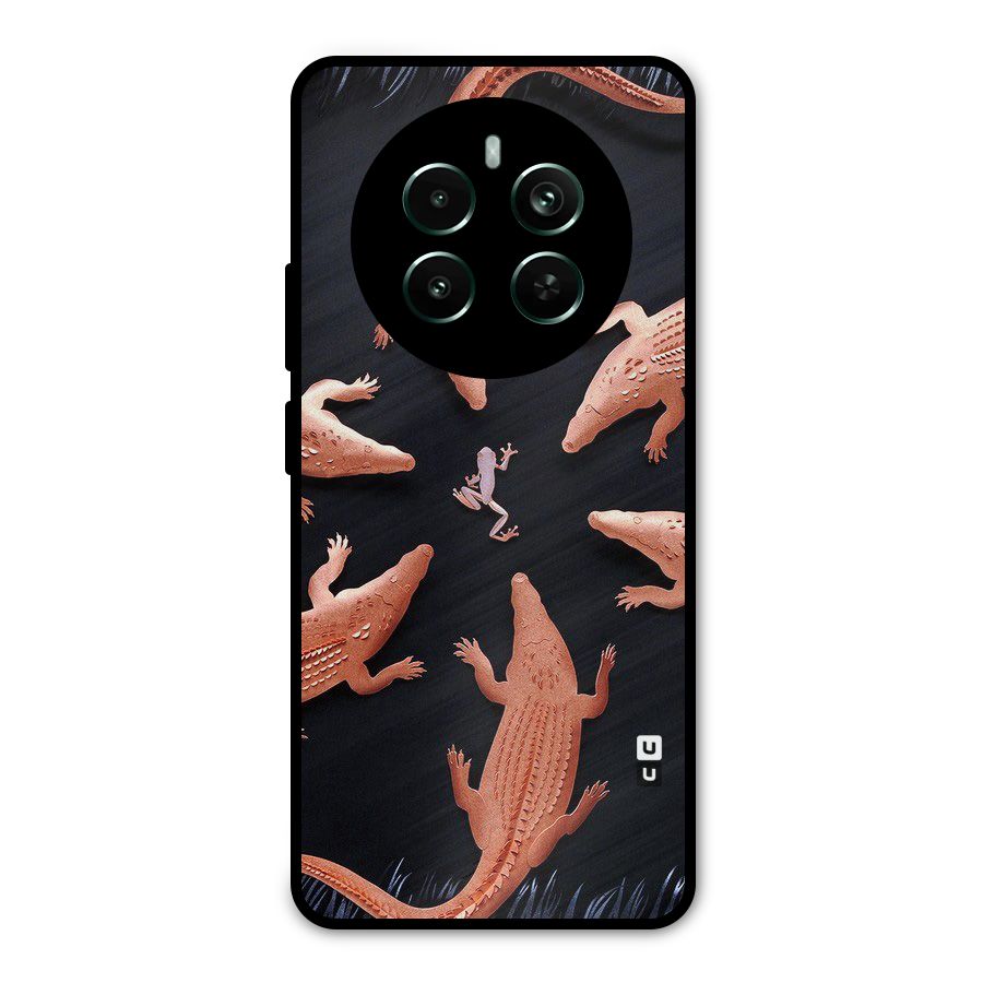 Brave Frog Metal Back Case for Realme 12 Pro Plus