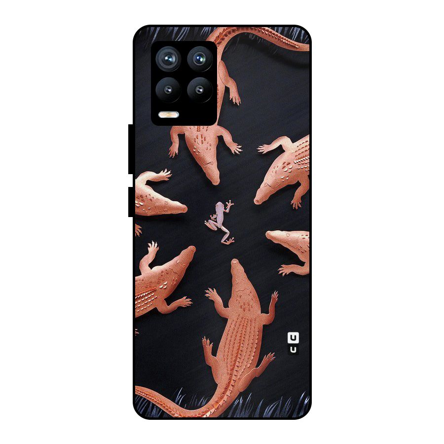 Brave Frog Metal Back Case for Realme 8