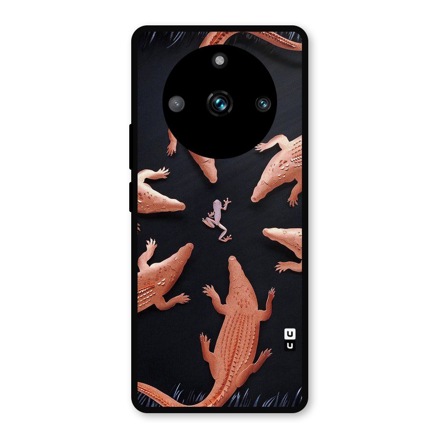 Brave Frog Metal Back Case for Realme Narzo 60 Pro