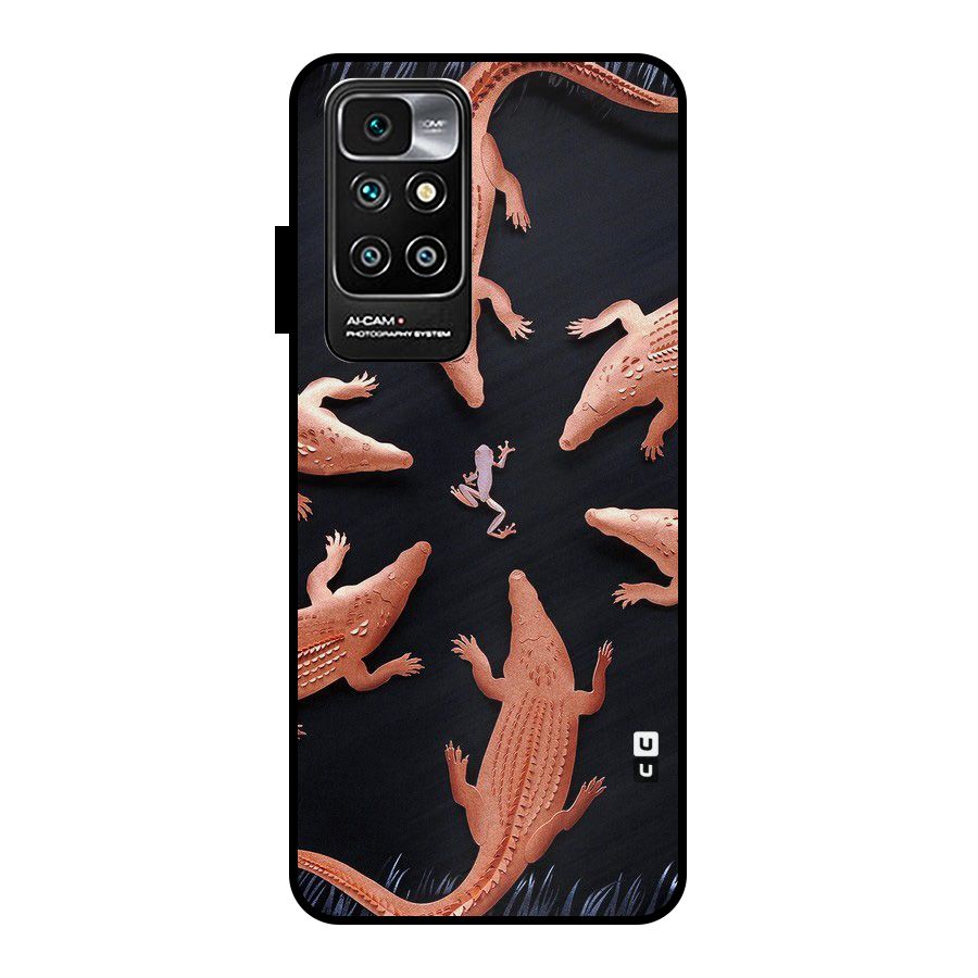Brave Frog Metal Back Case for Redmi 10 Prime