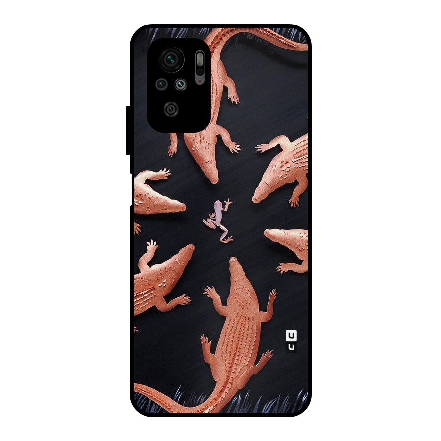 Brave Frog Metal Back Case for Redmi Note 10S