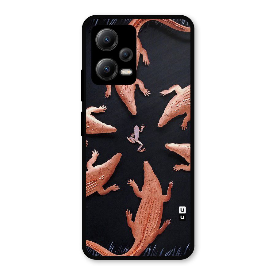 Brave Frog Metal Back Case for Redmi Note 12 5G