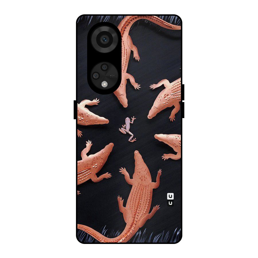 Brave Frog Metal Back Case for Reno8 T 5G