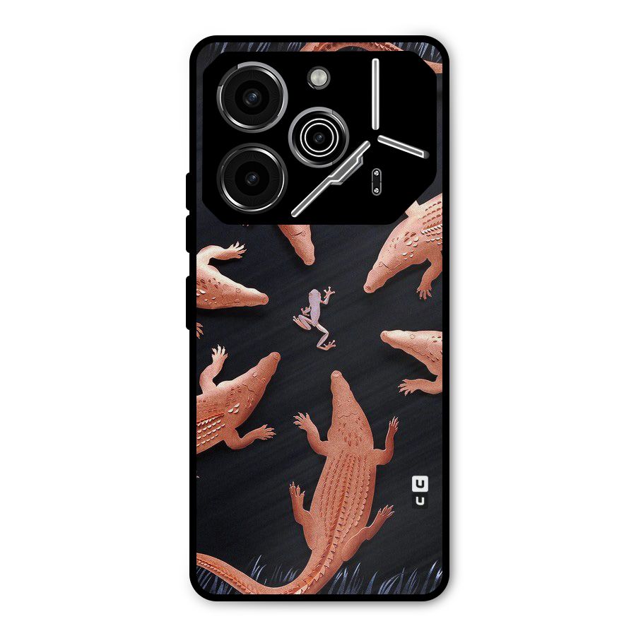 Brave Frog Metal Back Case for Tecno Pova 6 Pro