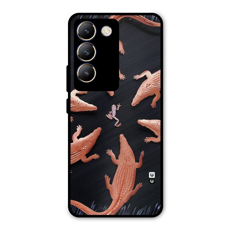 Brave Frog Metal Back Case for Vivo T3 5G