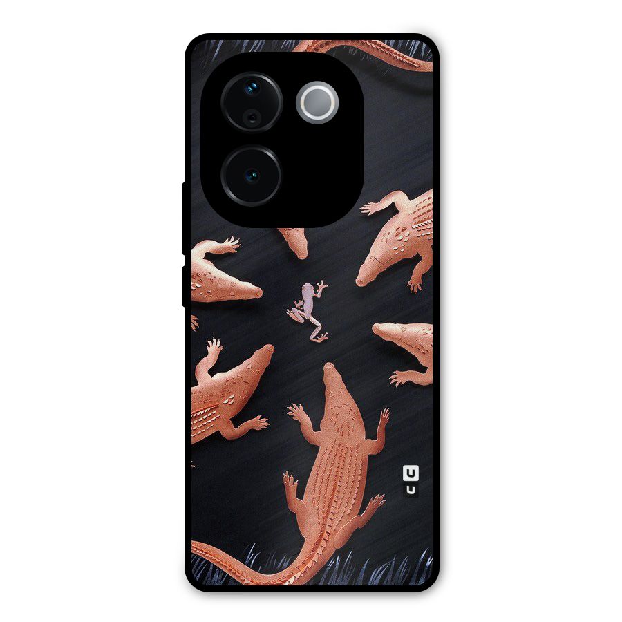 Brave Frog Metal Back Case for Vivo T3 Pro