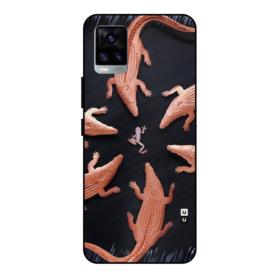 Brave Frog Metal Back Case for Vivo V20 2021