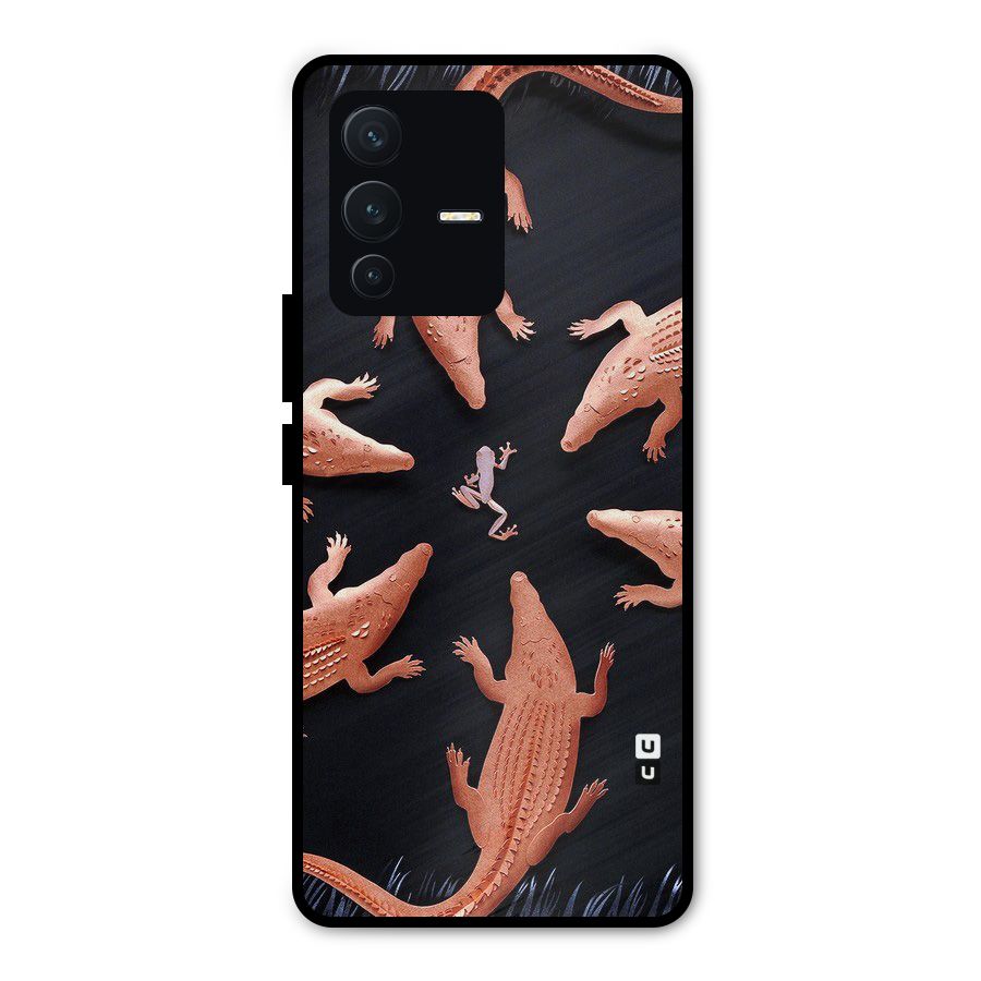 Brave Frog Metal Back Case for Vivo V23 Pro