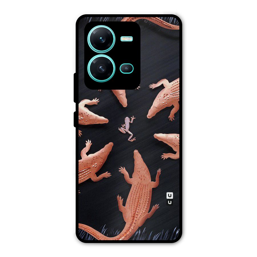 Brave Frog Metal Back Case for Vivo V25