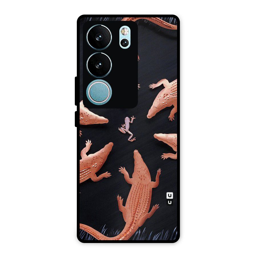 Brave Frog Metal Back Case for Vivo V29