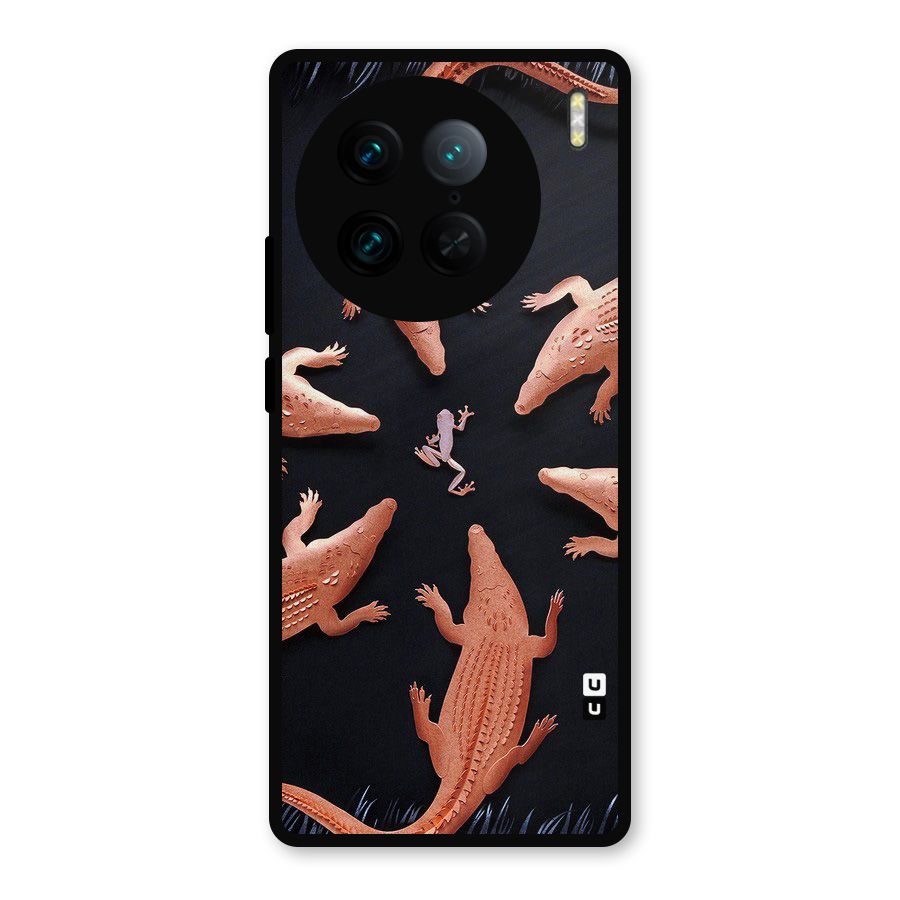 Brave Frog Metal Back Case for Vivo X90 Pro