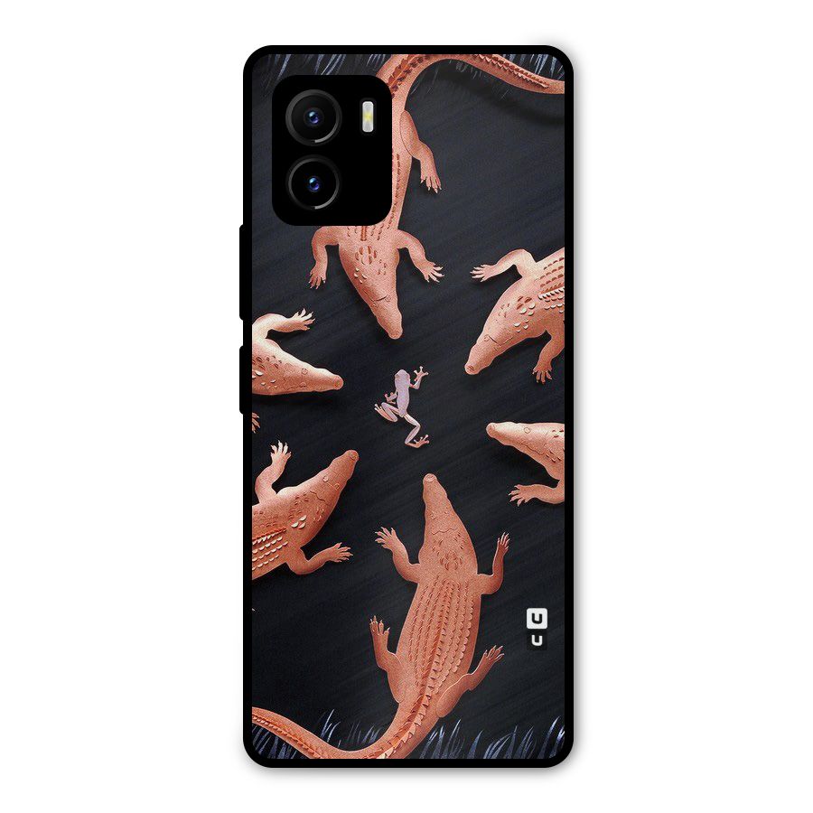 Brave Frog Metal Back Case for Vivo Y15s