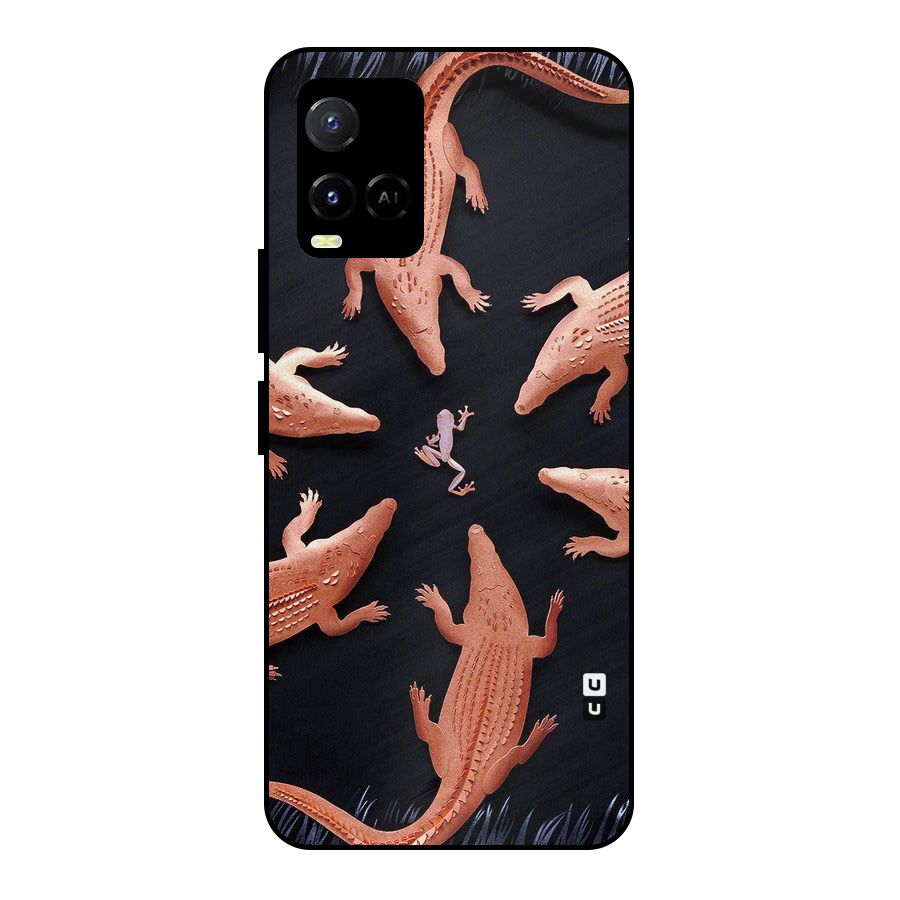 Brave Frog Metal Back Case for Vivo Y21T
