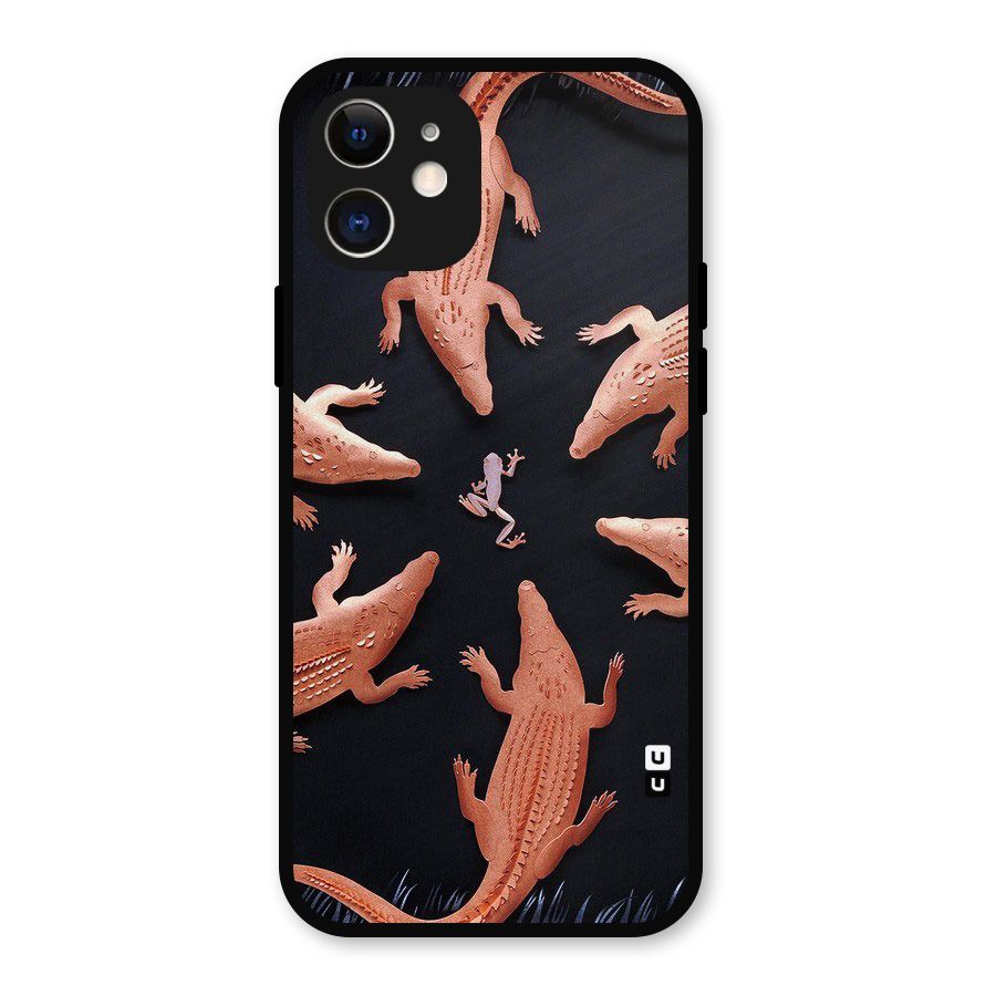 Brave Frog Metal Back Case for iPhone 12