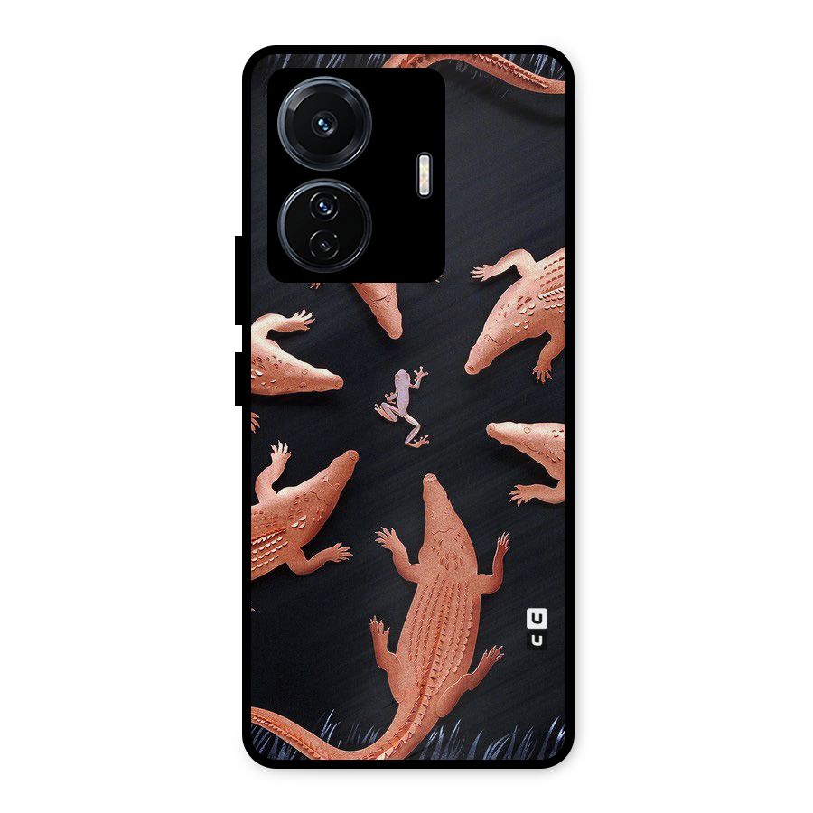Brave Frog Metal Back Case for iQOO Z6