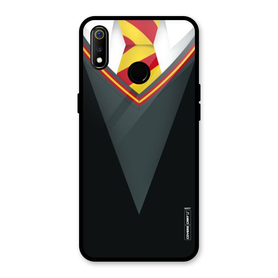 Brave Heart Glass Back Case for Realme 3i