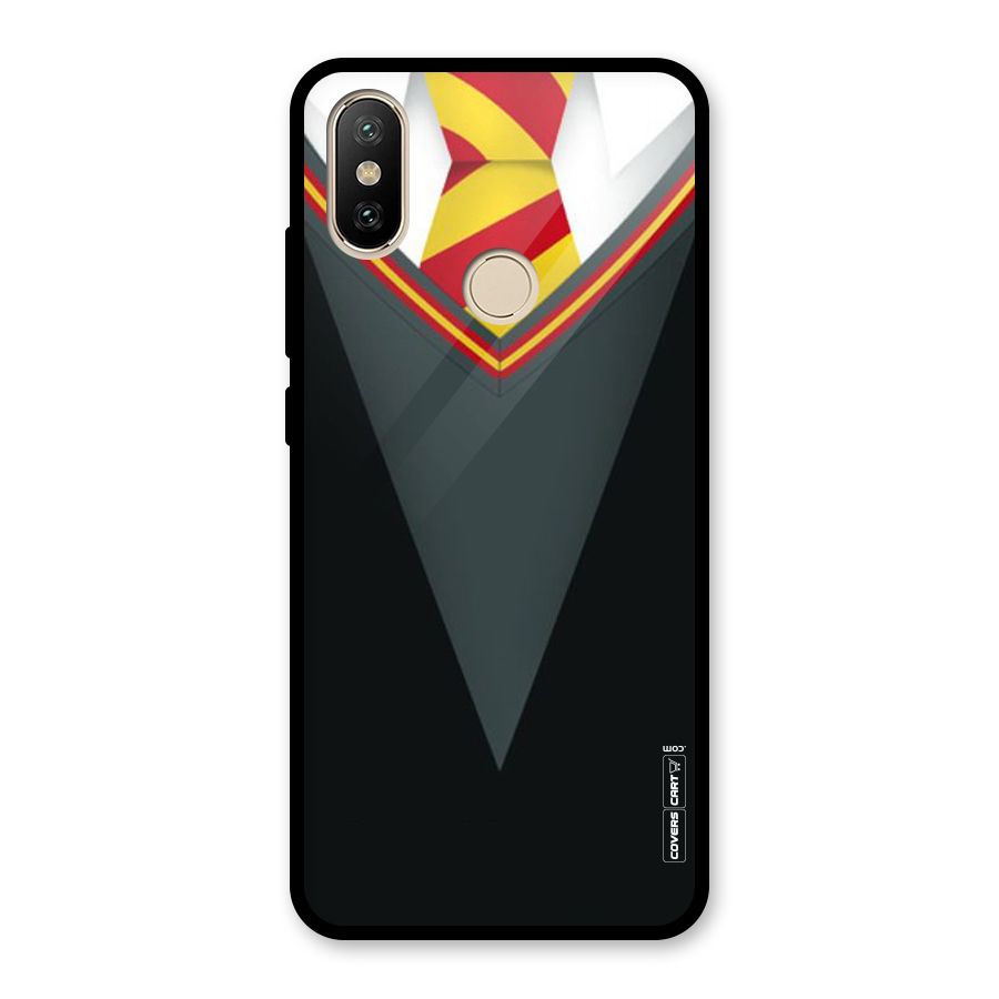 Brave Heart Glass Back Case for Redmi A2