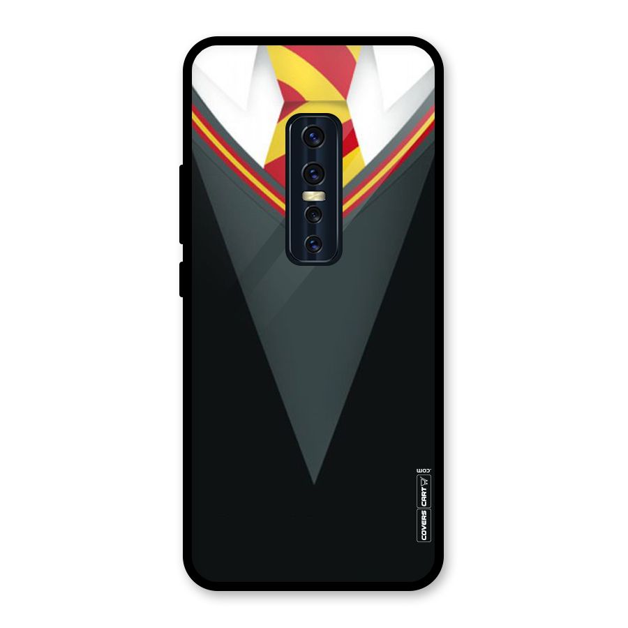 Brave Heart Glass Back Case for Vivo V17 Pro