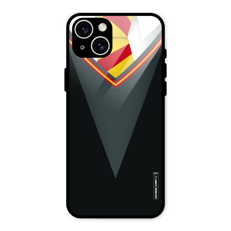 Brave Heart Glass Back Case for iPhone 15 Plus