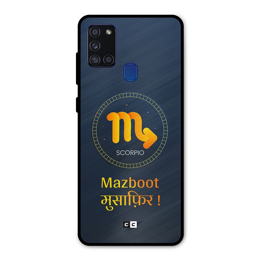Brave Scorpio Metal Back Case for Galaxy A21s