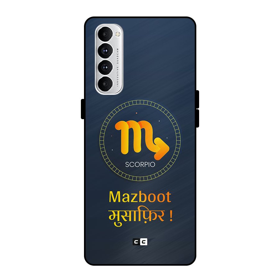 Brave Scorpio Metal Back Case for Oppo Reno4 Pro