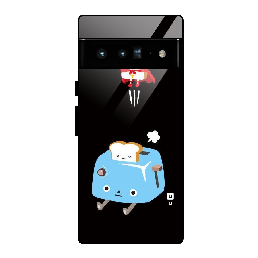 Bread Toast Glass Back Case for Google Pixel 6 Pro