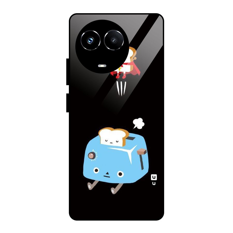Bread Toast Glass Back Case for Realme Narzo 60X