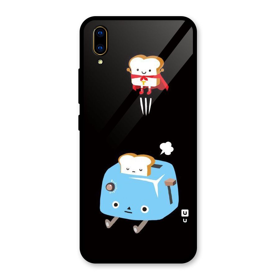 Bread Toast Glass Back Case for Vivo V11 Pro