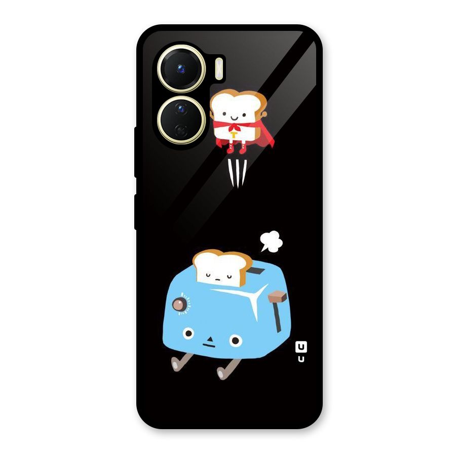Bread Toast Glass Back Case for Vivo Y16