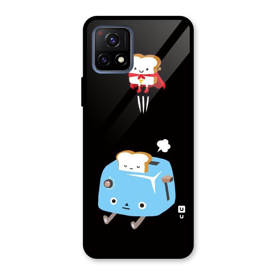 Bread Toast Glass Back Case for Vivo Y72 5G