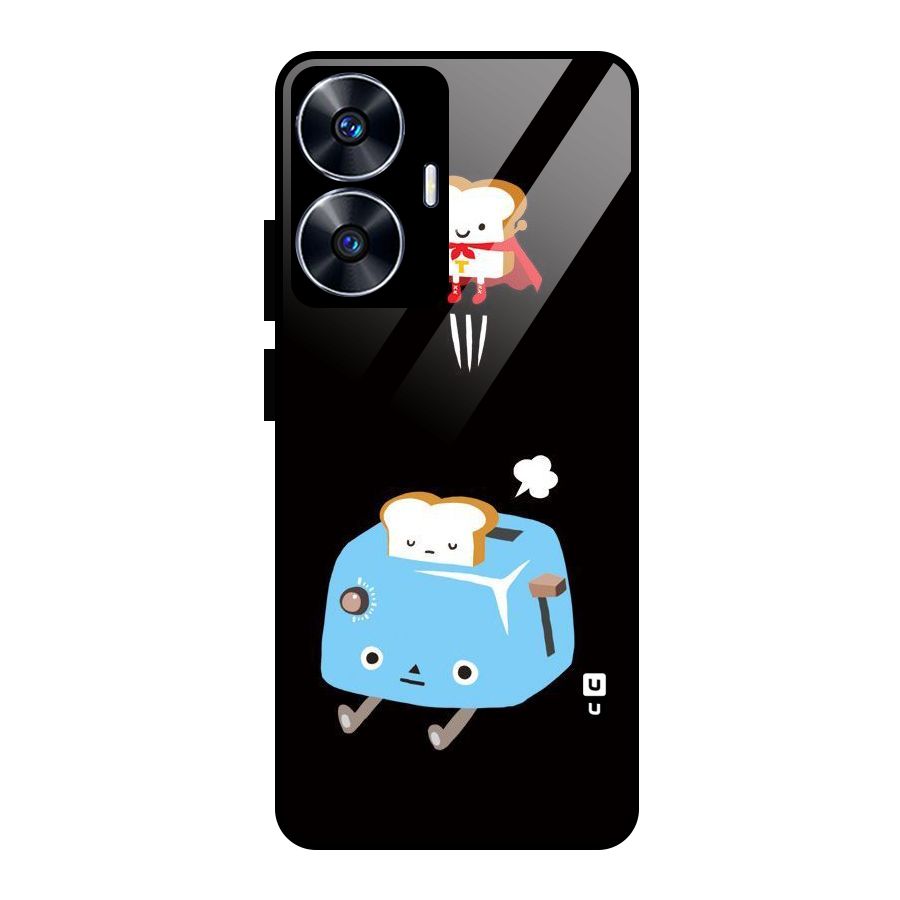 Bread Toast Glass Back Case for realme C55