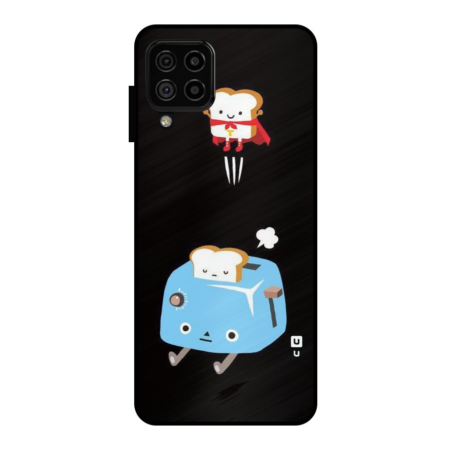 Bread Toast Metal Back Case for Galaxy A22 4G