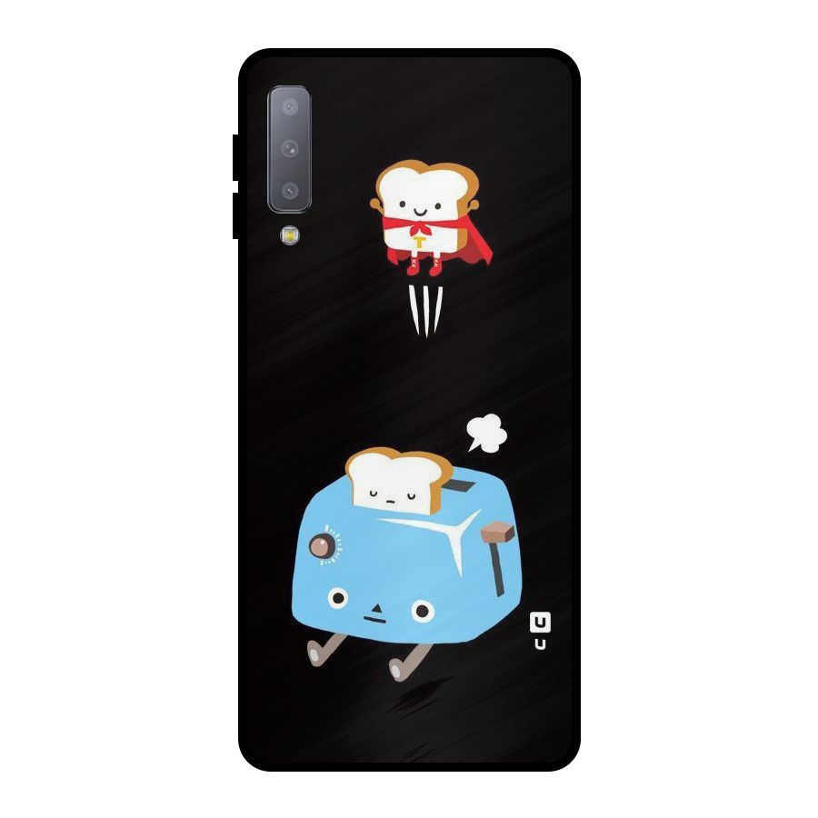 Bread Toast Metal Back Case for Galaxy A7 (2018)