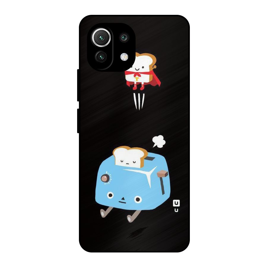 Bread Toast Metal Back Case for Mi 11 Lite